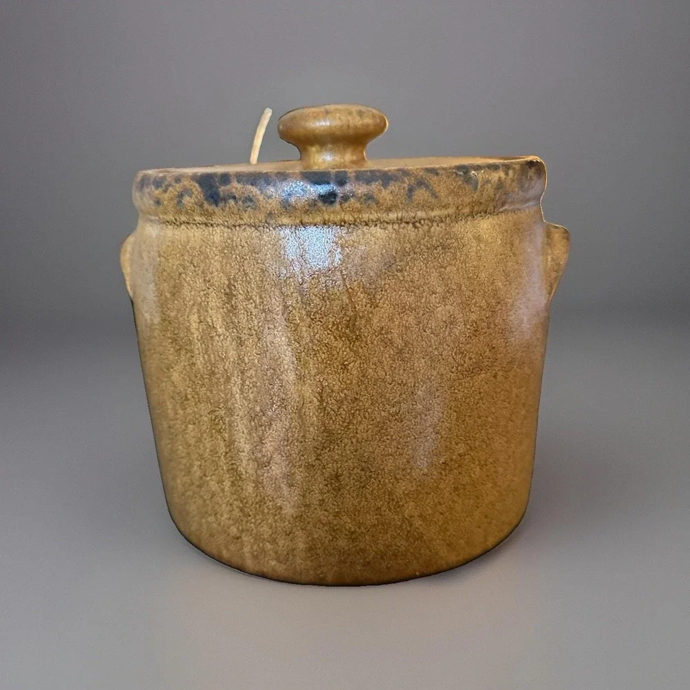 Vintage 1977 McCoy Pottery Canyon Mesa Bean Pot – Lidded Ceramic Canister